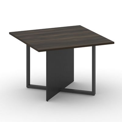 Шифт SK.SP-KV-110-1.P (Дуб мали/Антрацит/металл антрацит) Стол переговорный, квадратный