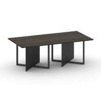 Шифт SK.SP-KV-110-2.P (Дуб мали/Антрацит/металл антрацит) Стол переговорный, двойной, прямоугольный