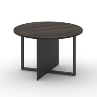 Шифт SK.SP-KR-120.P (Дуб мали/Антрацит/металл черный) Стол переговорный, круглый