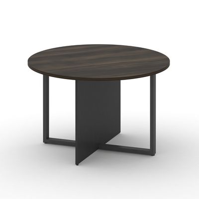 Шифт SK.SP-KR-120.P (Дуб мали/Антрацит/металл черный) Стол переговорный, круглый