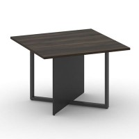 Шифт SK.SP-KV-110-1.P (Дуб мали/Антрацит/металл черный) Стол переговорный, квадратный