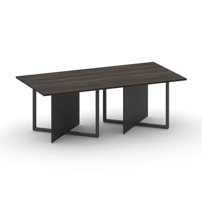 Шифт SK.SP-KV-110-2.P (Дуб мали/Антрацит/металл черный) Стол переговорный, двойной, прямоугольный