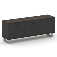 Шифт SK.GR-B.P (Дуб мали/Антрацит/металл серый) Греденция большая