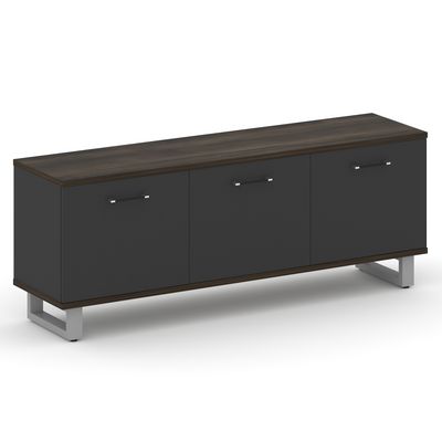 Шифт SK.GR-B.P (Дуб мали/Антрацит/металл серый) Греденция большая