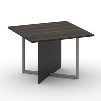 Шифт SK.SP-KV-110-1.P (Дуб мали/Антрацит/металл серый) Стол переговорный, квадратный