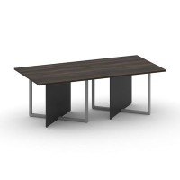 Шифт SK.SP-KV-110-2.P (Дуб мали/Антрацит/металл серый) Стол переговорный, двойной, прямоугольный