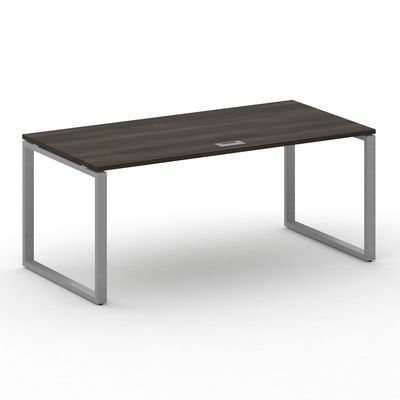 Шифт SK.SR-180.P (Дуб мали/металл серый) Стол руководителя прямой без тумбы