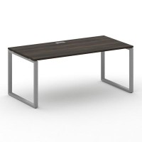 Шифт SK.SR-180.P (Дуб мали/металл серый) Стол руководителя прямой без тумбы