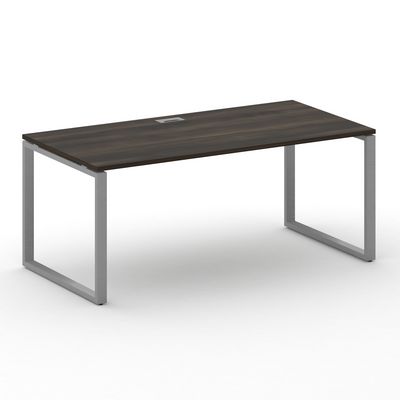 Шифт SK.SR-180.P (Дуб мали/металл серый) Стол руководителя прямой без тумбы