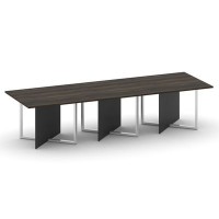 Шифт SK.SP-KV-110-3 (Дуб мали/Антрацит) Стол переговорный, тройной, прямоугольный