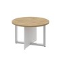 Shift SK.SG-KR-70 (Тиквуд светлый/Белый бриллиант) Стол журнальный, круглый