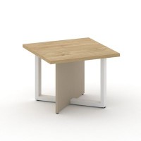 Шифт SK.SG-KV-60.P (Тиквуд светлый/Капучино/металл белый) Стол журнальный, квадратный