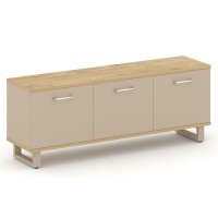 Шифт SK.GR-B.P (Тиквуд светлый/Капучино/металл капучино) Греденция большая