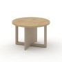 Шифт SK.SG-KR-70.P (Тиквуд светлый/Капучино/металл капучино) Стол журнальный, круглый