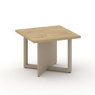 Шифт SK.SG-KV-60.P (Тиквуд светлый/Капучино/металл капучино) Стол журнальный, квадратный