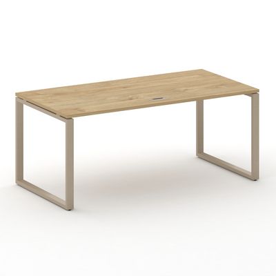 Шифт SK.SR-180.P (Тиквуд светлый/металл капучино) Стол руководителя прямой без тумбы