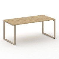 Шифт SK.SR-180.P (Тиквуд светлый/металл капучино) Стол руководителя прямой без тумбы