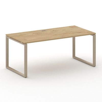 Шифт SK.SR-180.P (Тиквуд светлый/металл капучино) Стол руководителя прямой без тумбы