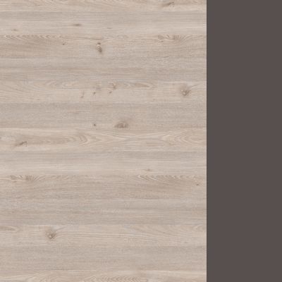 Sirio SR.101.DN.WF.L (Дуб тоскана/Вольфрам) Стол руководителя на опорной тумбе левой