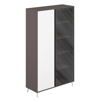 Sirio SR.314.WF.WH.GLB (Вольфрам/Белый) Шкаф высокий комбинированый