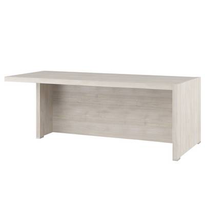 Solid SOL29710802 (Светлый дуб) Стол письменный с асимметричными опорами, левый