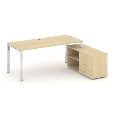 Style Project Direct Lux M-SN-6P.SRG-016.M(R) (Акация лорка) Стол письменный с греденцией правой