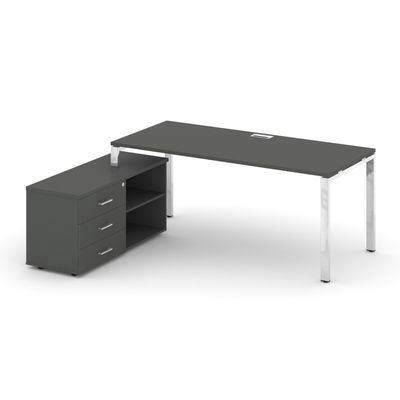 Style Project Direct Lux M-SN-6P.SRG-014.M(L) (Антрацит) Стол письменный с греденцией левой