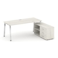 Style Project Direct Lux M-SN-6A.SRG-015.M(R) (Дуб наварра) Стол письменный с греденцией правой