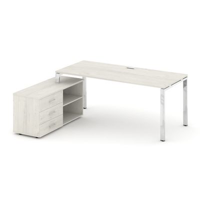 Style Project Direct Lux M-SN-6P.SRG-023.M(L) (Дуб наварра) Стол письменный с греденцией левой