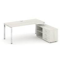 Style Project Direct Lux M-SN-6P.SRG-026.M(R) (Дуб наварра) Стол письменный с греденцией правой