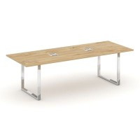 Style Project Direct Lux M-SN-6O.SPRG-258 (Тиквуд светлый) Стол переговорный