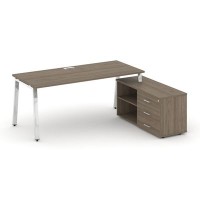 Style Project Direct Lux M-SN-6A.SRG-023.M(R) (Вяз благородный) Стол письменный с греденцией правой