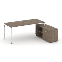 Style Project Direct Lux M-SN-6P.SRG-024.M(R) (Вяз благородный) Стол письменный с греденцией правой