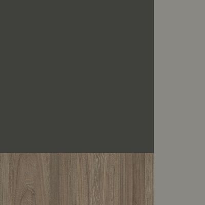 Style Project Direct SN-6A.SRG-013.M(L) (Антрацит/Вяз благородный/металл Серый) Стол письменный с греденцией левой