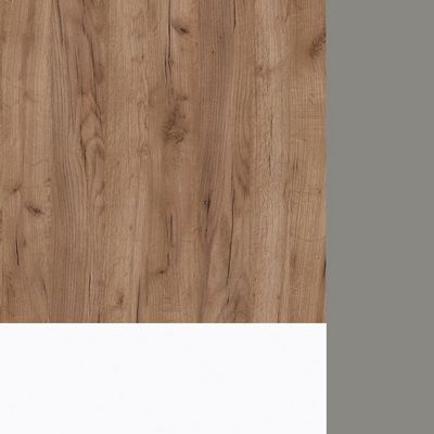 Style Project Direct SN-6A.SRG-013.M(R) (Дуб табак/Белый/металл Серый) Стол письменный с греденцией правой