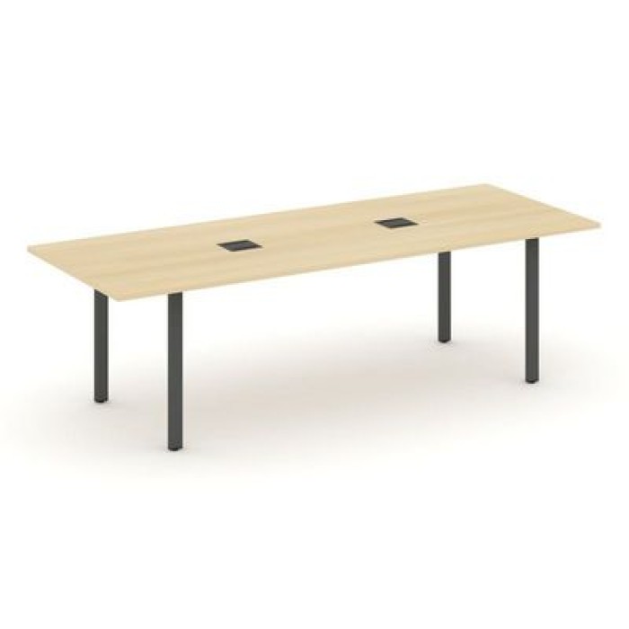 SN-6P.SPRG-258 (Акация лорка/металл Антрацит) Стол переговорный