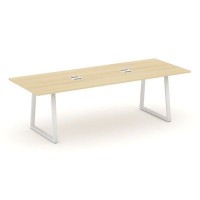 Style Project Direct SN-6T1.SPRG-258 (Акация лорка/металл Белый) Стол переговорный