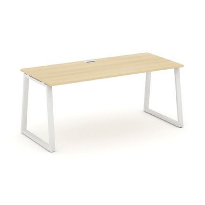 SN-6T1.SR-015.M (Акация лорка/металл Белый) Стол письменный