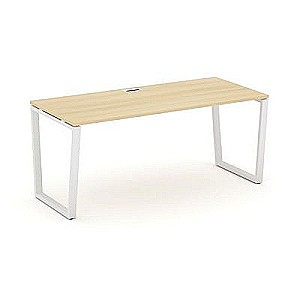 SN-6T2.SR-016.M (Акация лорка/металл Белый) Стол письменный
