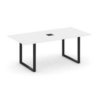 Style Project Direct SN-6O.SPRG-198 (Белый/металл Черный) Стол переговорный