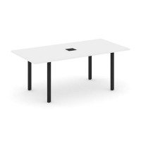 Style Project Direct SN-6P.SPRG-198 (Белый/металл Черный) Стол переговорный