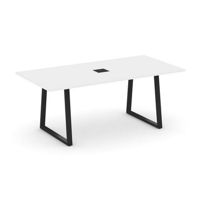 Style Project Direct SN-6T1.SPRG-198 (Белый/металл Черный) Стол переговорный