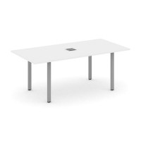 Style Project Direct SN-6P.SPRG-198 (Белый/металл Серый) Стол переговорный