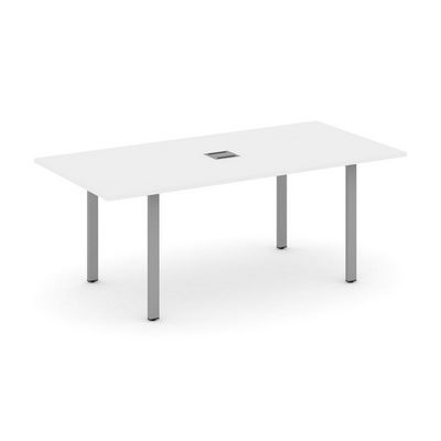 Style Project Direct SN-6P.SPRG-198 (Белый/металл Серый) Стол переговорный