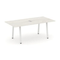 Style Project Direct SN-6A.SPRG-198 (Дуб наварра/металл Белый) Стол переговорный