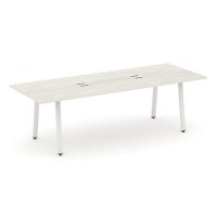 Style Project Direct SN-6A.SPRG-258 (Дуб наварра/металл Белый) Стол переговорный