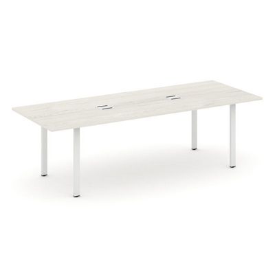 Style Project Direct SN-6P.SPRG-258 (Дуб наварра/металл Белый) Стол переговорный