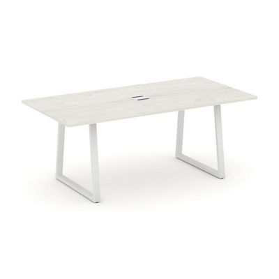 Style Project Direct SN-6T1.SPRG-198 (Дуб наварра/металл Белый) Стол переговорный