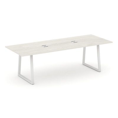 Style Project Direct SN-6T1.SPRG-258 (Дуб наварра/металл Белый) Стол переговорный