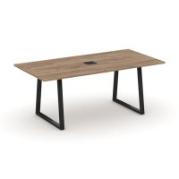 Style Project Direct SN-6T1.SPRG-198 (Дуб табак/металл Черный) Стол переговорный